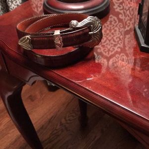 Brighton brown Croc belt